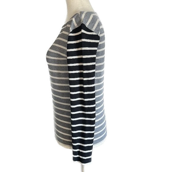 J. Crew Striped Cotton Boatneck Shirt - Picture 4 of 7